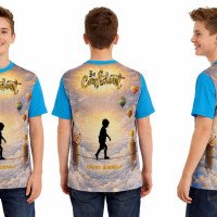 Mens Tshirt Polyester Fabric | kids Sizes Tee Available | Polyester Fabric Change Option 