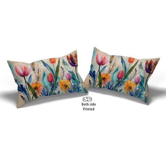 Cushion pillow Cover | Fabric Change Option | Polyester, Velvet Fabric |Dual side Printed