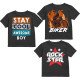 KIDS TSHIRT PACK OF 3 FABRIC COTTON BLEND , QUALITY TSHIRT FOR DAILY USE 