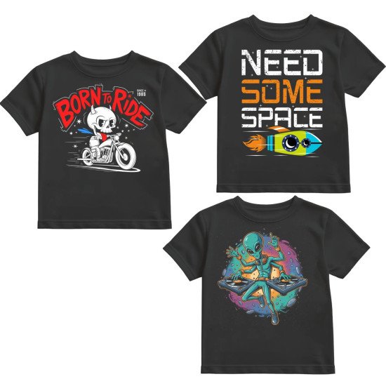 KIDS TSHIRT PACK OF 3 FABRIC COTTON BLEND , QUALITY TSHIRT FOR DAILY USE 