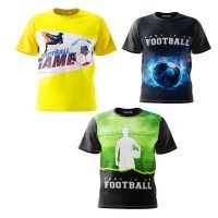 Boys Full Print Combo Pack of 3 T-shirt 