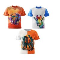 Boys Full Print Combo Pack of 3 T-shirt 