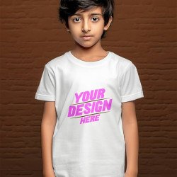 Boys and Girls half sleeve customized print Tshirt