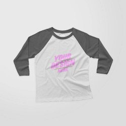 Boys and Girls Raglan customized print Tshirt