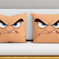 Face impression cushion covers 