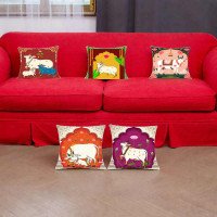 Cushion Cover All size | Cushion Fabric Change Option | Pack of 5 Home Decore Cushion Covers Only no Filler include