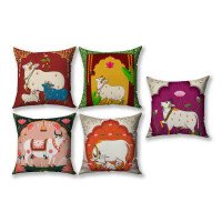 Cushion Cover All size | Cushion Fabric Change Option | Pack of 5 Home Decore Cushion Covers Only no Filler include
