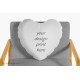 Customize Cushion Cover Heart shaped with filler