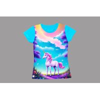 Girls T-Shirt front full print half and full sleeve