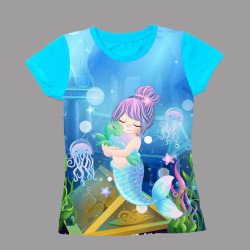 Girls T-Shirt front full print half and full sleeve