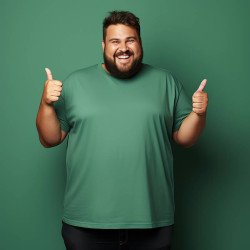 Men's Plus Size  Regular fit Tailor made T shirt  