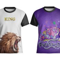 Mens Full Print Polyester T shirt