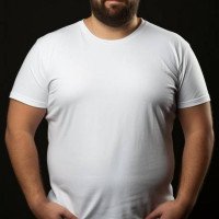 Men's Plus Size  Regular fit Tailor made T shirt  