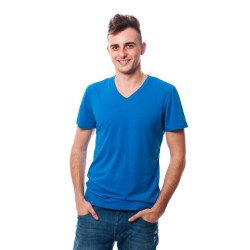 Men's T-shirt V Neck T-shirt