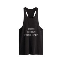 Cotton Custom Print Men's Gym Vest Tshirt 