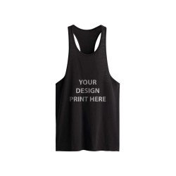 Cotton Custom Print Men's Gym Vest Tshirt 