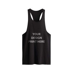Cotton Custom Print Men's Gym Vest Tshirt 