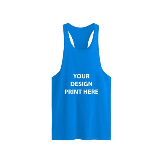 Cotton Custom Print Men's Gym Vest Tshirt 
