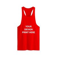 Cotton Custom Print Men's Gym Vest Tshirt 