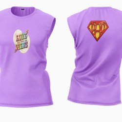 Cotton Custom Print Unisex Sleeveless Tshirt