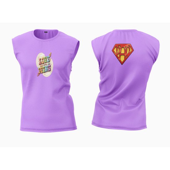 Cotton Custom Print Unisex Sleeveless Tshirt