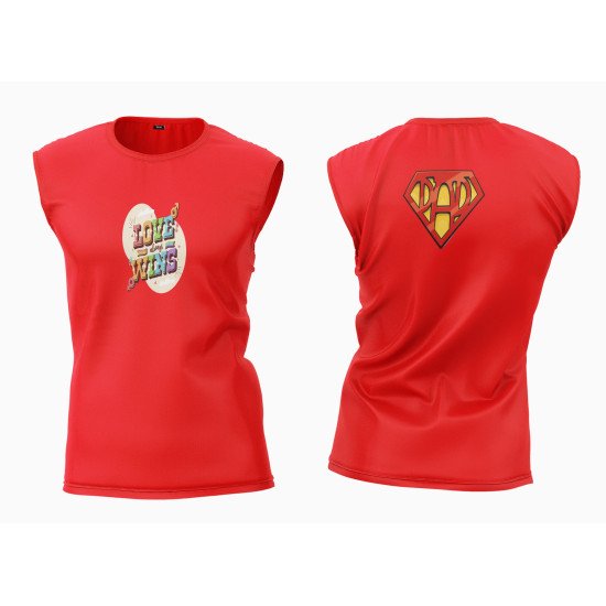 Cotton Custom Print Unisex Sleeveless Tshirt