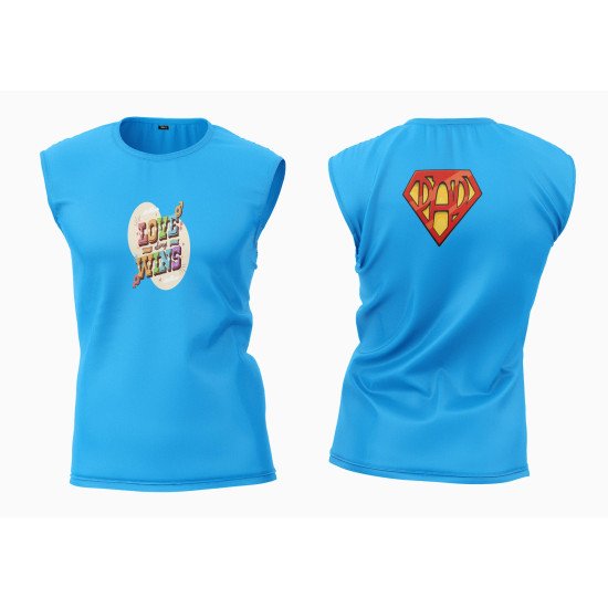 Cotton Custom Print Unisex Sleeveless Tshirt