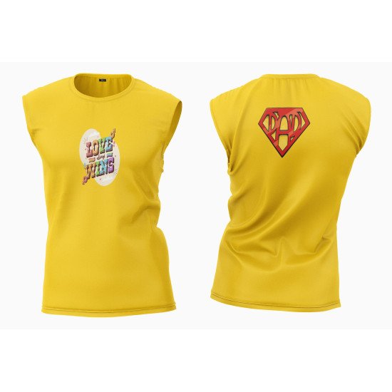 Cotton Custom Print Unisex Sleeveless Tshirt