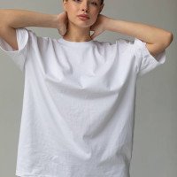 Womens Oversize T-Shirt Regular Round Neck Edition