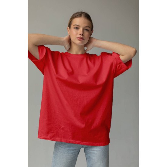 Womens Oversize T-Shirt Regular Round Neck Edition