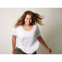 Women Plus Size Regular fit T shirt 