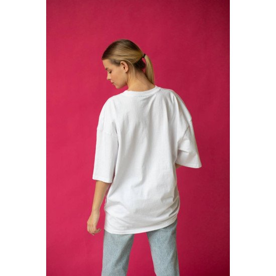 Womens Oversize T-Shirt Regular Round Neck Edition