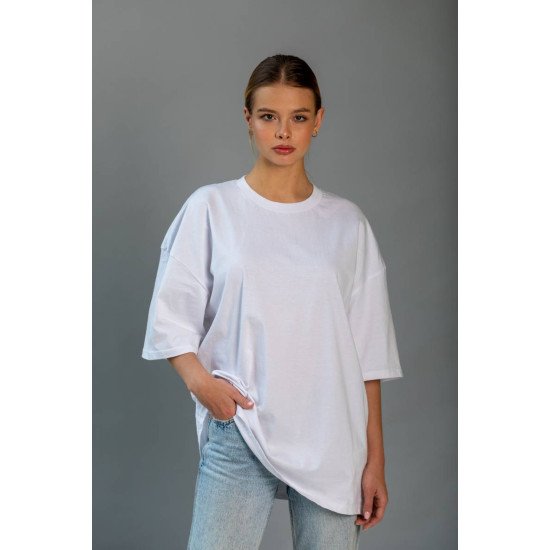 Womens Oversize T-Shirt Regular Round Neck Edition