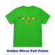 Kids Customize T-shirt Pure Cotton Golden Silver Multicolor Foil Category print| Style No.CUS-Tkids-SPLFoil-73