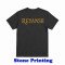 Kids Customize T-shirt Pure Cotton Golden Silver Multicolor Stone Attaching | Style No.CUS-Tkids-SPL-Stone-74
