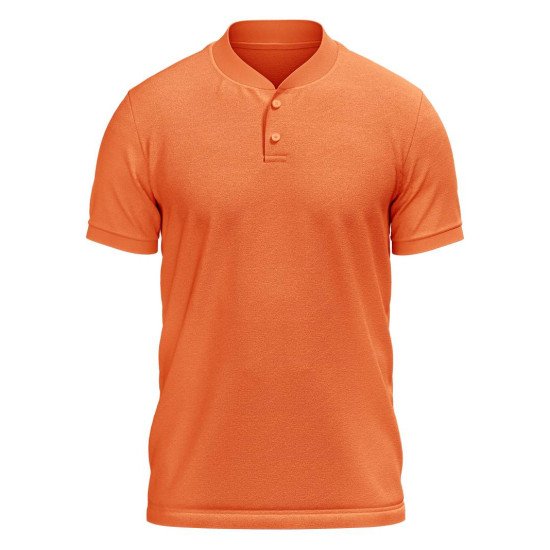 Customize Henley T-shirt  | PC Matty Fabric  |  Button closer | Style No. Cus-Polo-N19