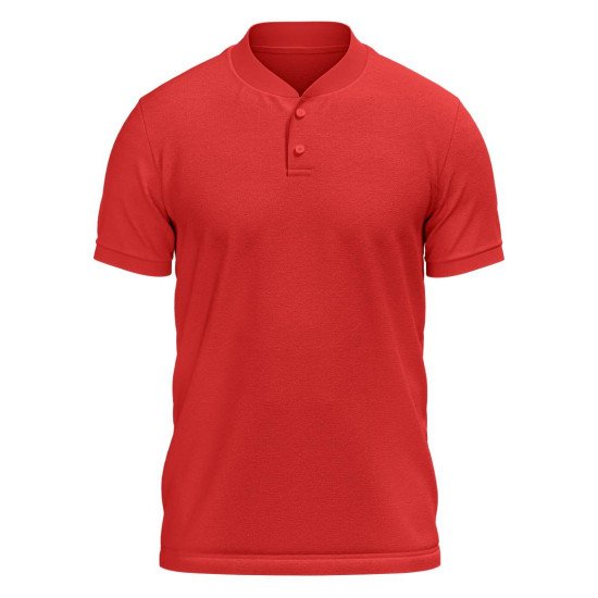 Customize Henley T-shirt  | PC Matty Fabric  |  Button closer | Style No. Cus-Polo-N19