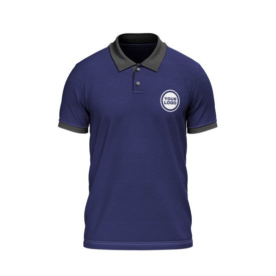 Customize Polo T-shirt  | PC Matty Fabric  |  Button closer | Style No. Cus-Polo-N17