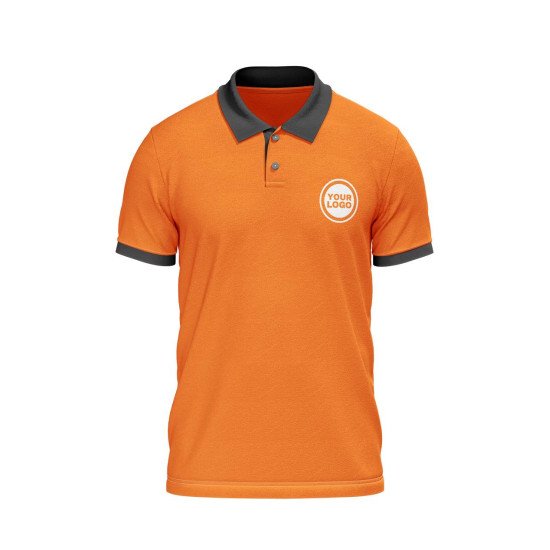 Customize Polo T-shirt  | PC Matty Fabric  |  Button closer | Style No. Cus-Polo-N17