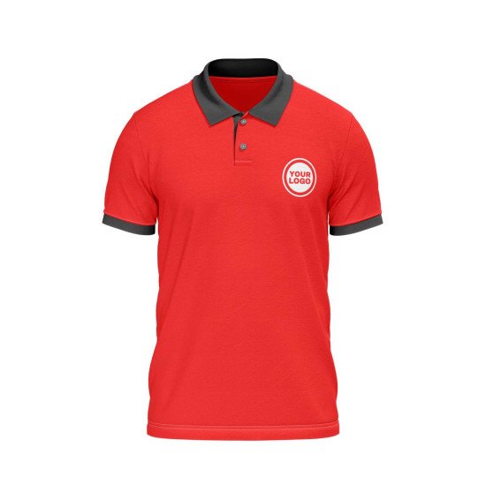 Customize Polo T-shirt  | PC Matty Fabric  |  Button closer | Style No. Cus-Polo-N17