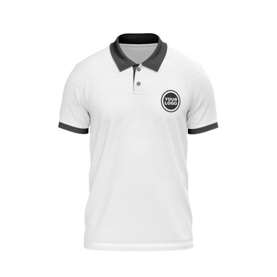 Customize Polo T-shirt  | PC Matty Fabric  |  Button closer | Style No. Cus-Polo-N17