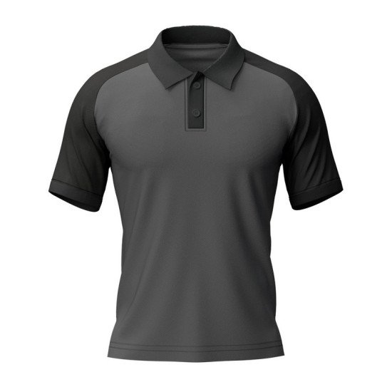 Customize Raglan T-shirt  | Matty Fabric  |  Button closer | Style No. Cus-Polo-Raglan-N21