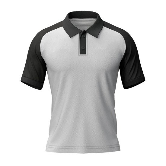 Customize Raglan T-shirt  | Matty Fabric  |  Button closer | Style No. Cus-Polo-Raglan-N21